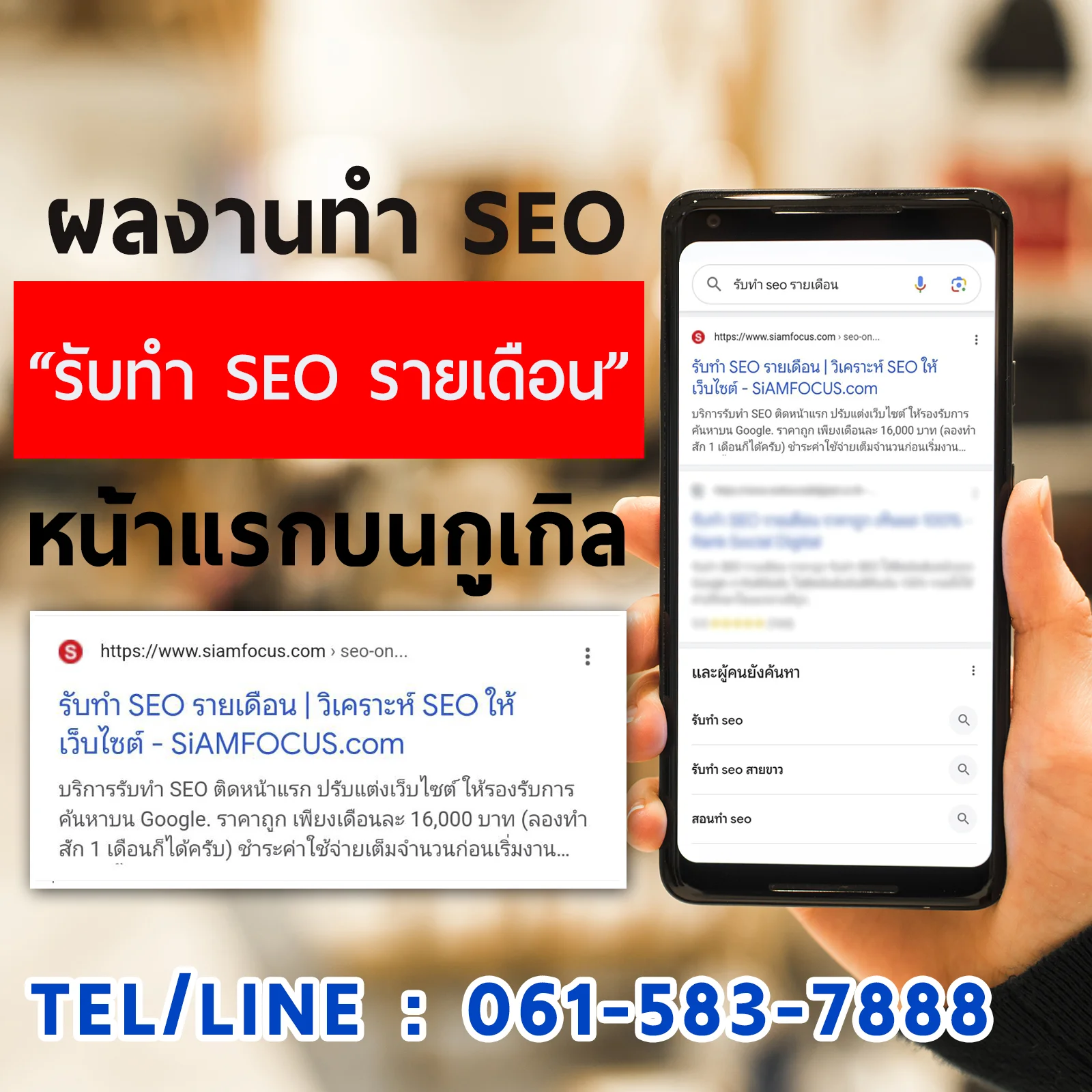 ผลงานการทำ SEO